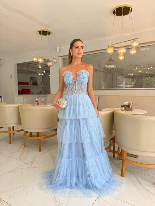 Vestido Gabi Azul Serenity