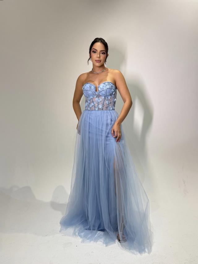 Vestido Flora Azul Serenity 