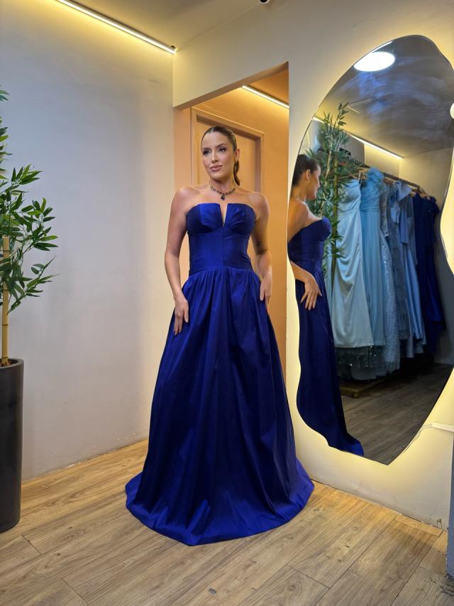 Vestido Zafira Azul Royal