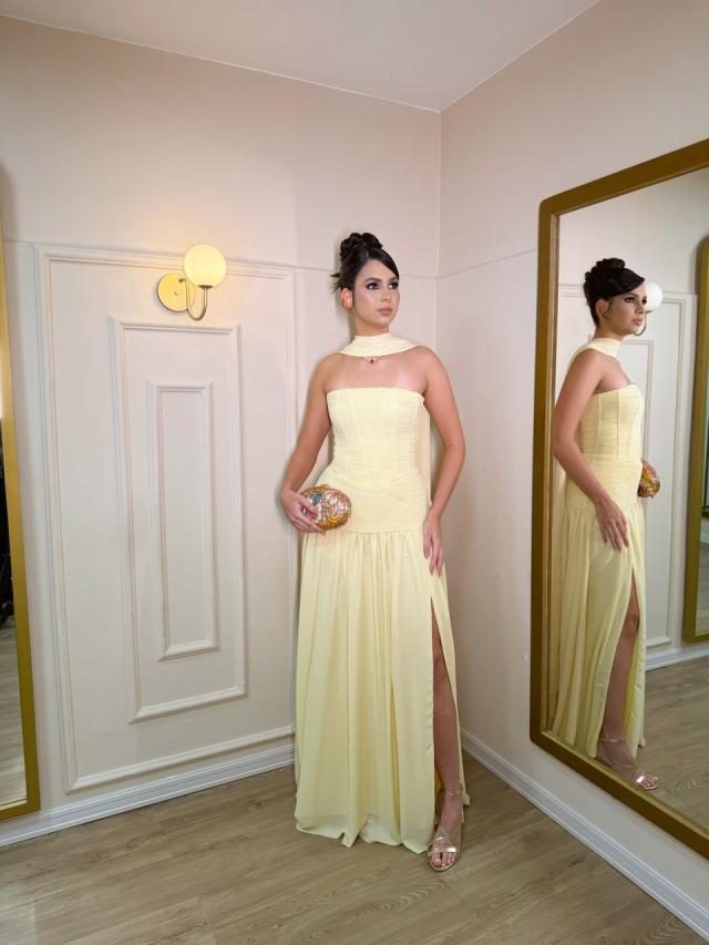 Vestido Mavie amarelo