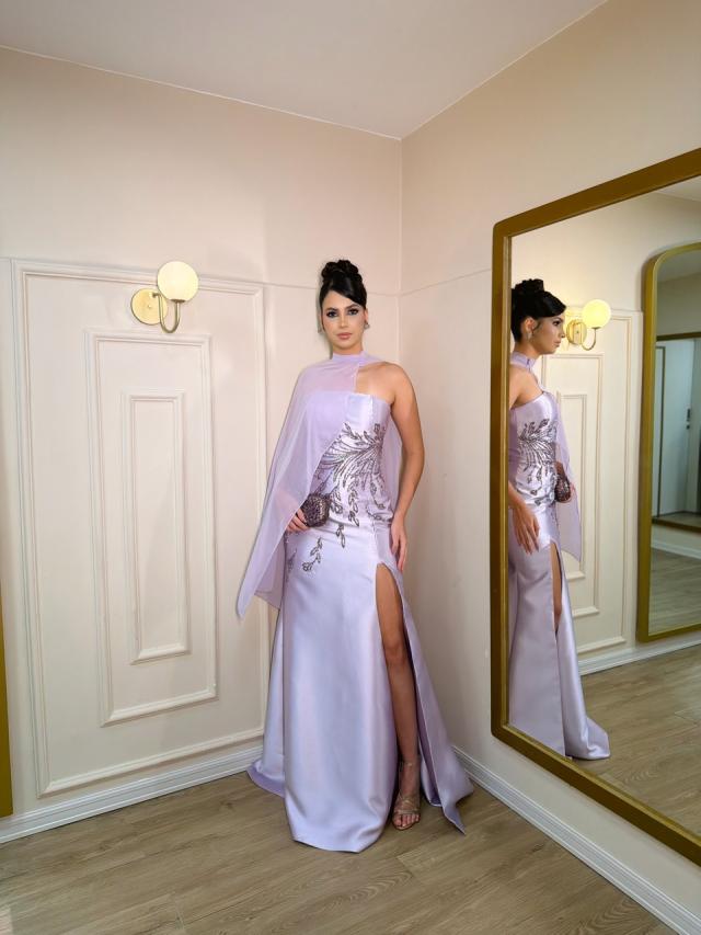 Vestido Juciele lavanda