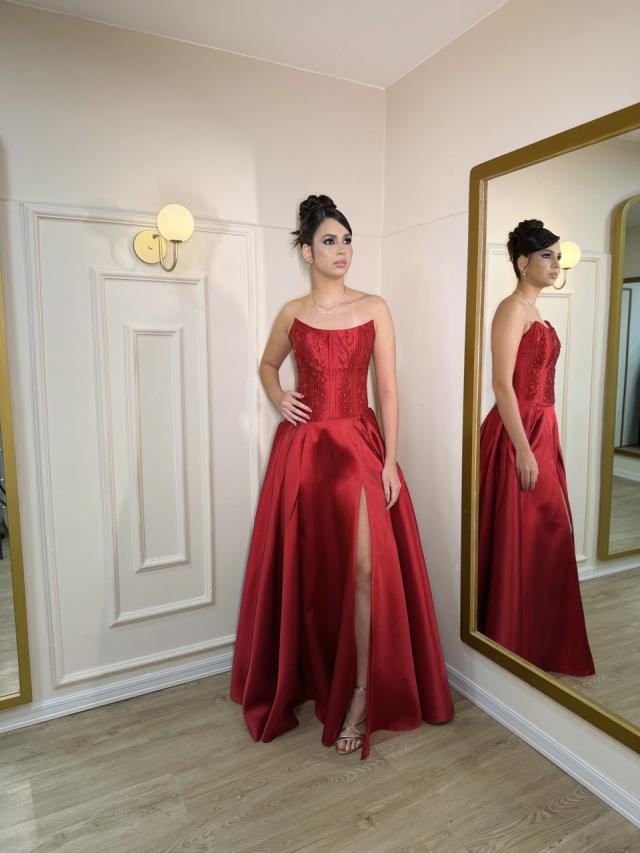 Vestido Paula marsala