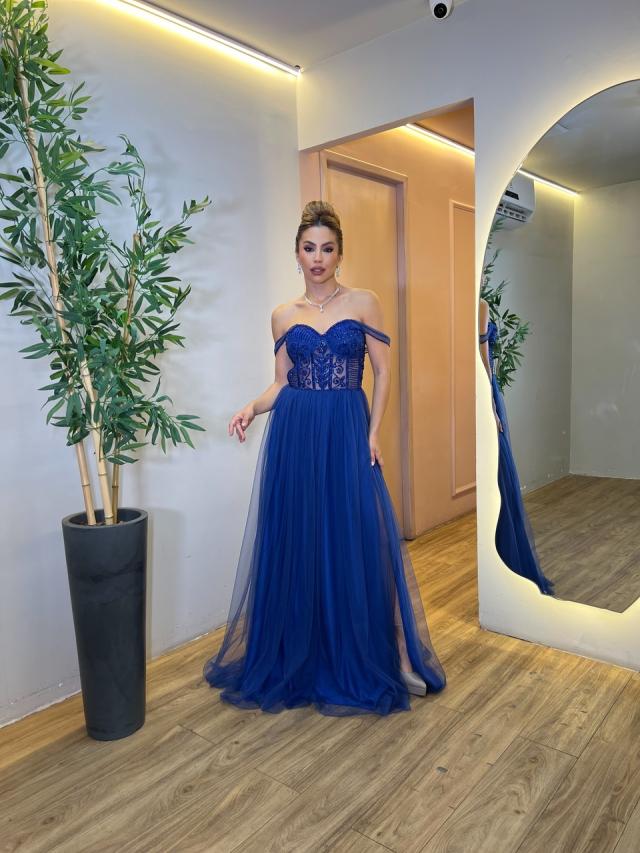 Vestido Tuanny Azul Royal