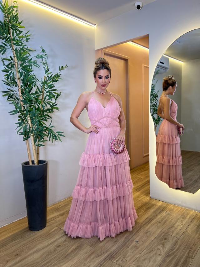Vestido Antonela Rose
