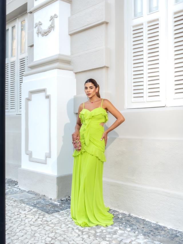 Vestido Leila Verde Lima