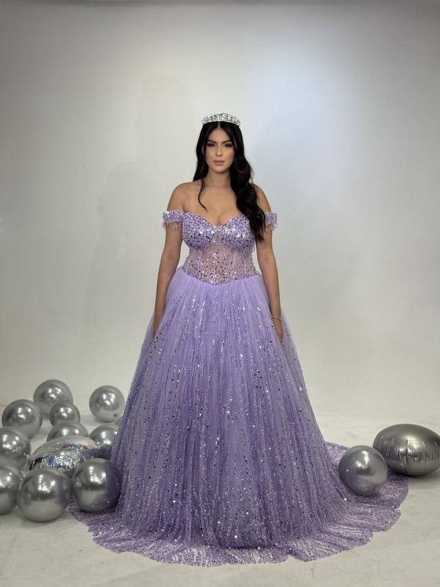 Vestido Bela Lavanda