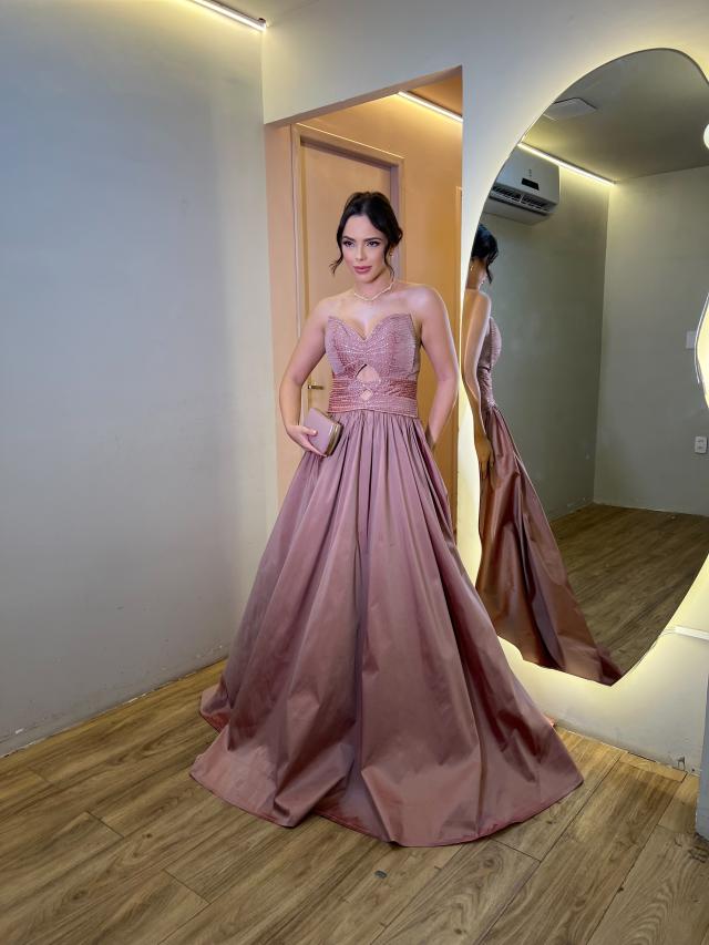 Vestido Lenzi Rosa